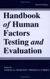 book Handbook of Human Factors Testing and Evaluation