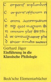 book Einfuhrung in die Klassische Philologie, 3. Auflage