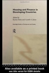 book Housing and finance in developing countries