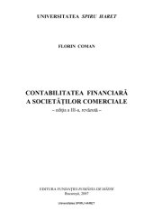 book Contabilitatea financiara a societatilor comerciale, ed. a III-a revazuta