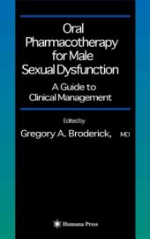 book Oral Pharmacotherapy for Male Sexual Dysfunction: A Guide to Clinical Management (Current Clinical Urology)