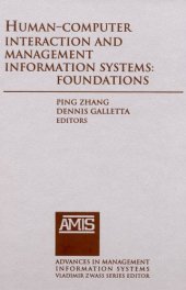 book Human computer Interaction And Management Information Systems: Foundations