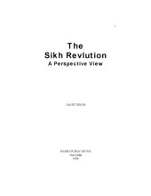book The Sikh revolution: A perspective view (Series in Sikh history and culture)