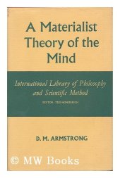 book A Materialist Theory of the Mind