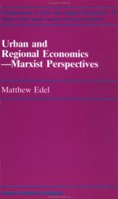 book Urban and Regional Economics: Marxist Perspectives (Fundamentals of Pure and Applied Economics Series)