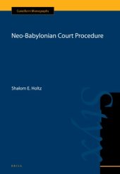 book Neo-Babylonian Court Procedure (Cuneiform Monographs)