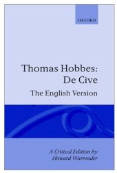 book De Cive: The English Version (Hobbes, Thomas, Works. V. 3.)