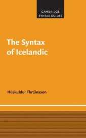 book The Syntax of Icelandic