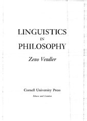 book Linguistics in Philosophy