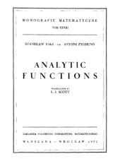 book Analytic Functions