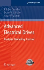 book Advanced Electrical Drives: Analysis, Modeling, Control