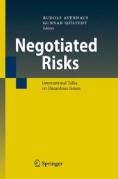 book Negotiated Risks: International Talks on Hazardous Issues