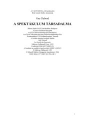 book A spektakulum tarsadalma