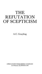 book The Refutation of Scepticism