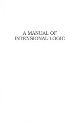 book A Manual of Intensional Logic