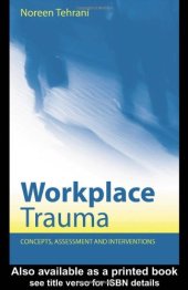 book Workplace Trauma: Concepts, Assessment and Interventions