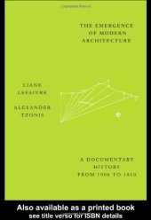 book Emergence of Modern Architecture: A Documentary History from 1000 to 1800