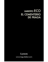 book El cementerio de Praga   The Prague cemetery (Spanish Edition)