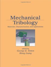 book Mechanical Tribology: Materials, Characterization, and Applications