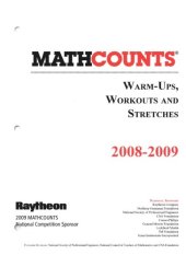 book MATHCOUNTS Warm-ups, Workouts and Stretches 2008-2009