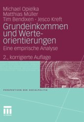 book Grundeinkommen und Werteorientierungen: Eine empirische Analyse, 2. Auflage (Perspektiven der Sozialpolitik)