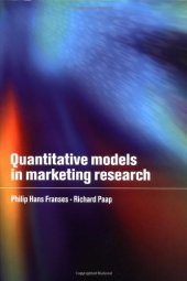 book Quantitative Models in Marketing Research