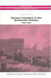 book German Literature of the Nineteenth Century, 1832-1899 (Camden House History of German Literature) (Camden House History of German Literature)