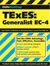 book CliffsTestPrep TExES: Generalist EC-4 (CliffsTestPrep)