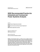 book IEEE Std 399-1997, IEEE Recommended Practice for Industrial and Commercial Power Systems Analysis (The IEEE Brown Book)