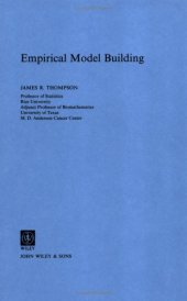 book Empirical Model Building (Wiley Series in Probability and Mathematical Statistics)