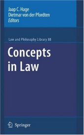 book Concepts in Law