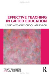 book Effective Teaching in Gifted Education: Using a Whole School Approach
