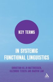 book Key Terms in Systemic Functional Linguistics