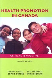 book Health Promotion in Canada: Critical Perspectives