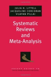 book Systematic Reviews and Meta-Analysis (Pocket Guides to Social Work Research Methods)