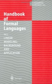 book Handbook of Formal Languages: Volume 2. Linear Modeling: Background and Application