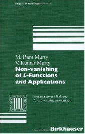 book Non-vanishing of L-Functions and Applications