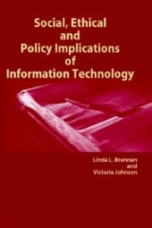 book Social, Ethical and Policy Implications of Information Technology