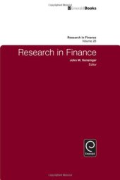 book Research in Finance, Volume 26