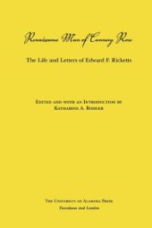 book Renaissance Man of Cannery Row: The Life and Letters of Edward F. Ricketts