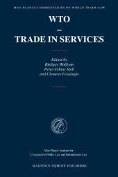 book WTO-Trade in Services (Max Planck Commentaries on World Trade Law)