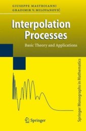 book Interpolation Processes: Basic Theory and Applications