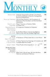 book American Mathematical Monthly, volume 117, number 3, March 2010