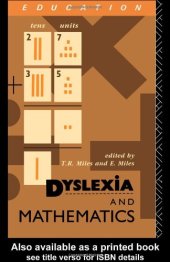 book Dyslexia and Mathematics