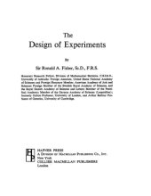 book The Design of Experiments, Ninth Edition