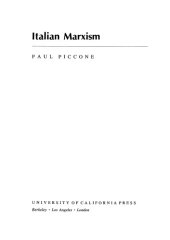 book Italian Marxism