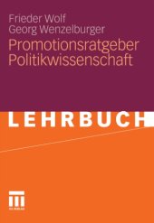 book Promotionsratgeber Politikwissenschaft