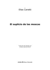 book El suplicio de las moscas