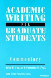 book Academic Writing for Graduate Students: Essential Tasks and Skills - A Course for Nonnative Speakers of English