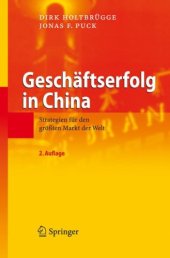 book Geschäftserfolg in China: Strategien für den größten Markt der Welt